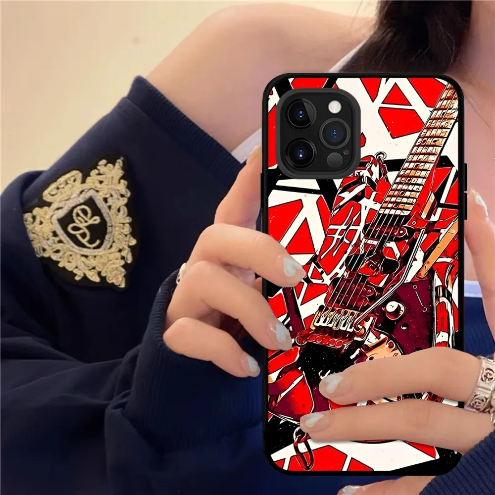 E-Eddie Van H-Halen Phone Case Silicone Soft for iphone 14 13 12 11 Pro Mini XS MAX 8 7 6 Plus X XS XR Cover