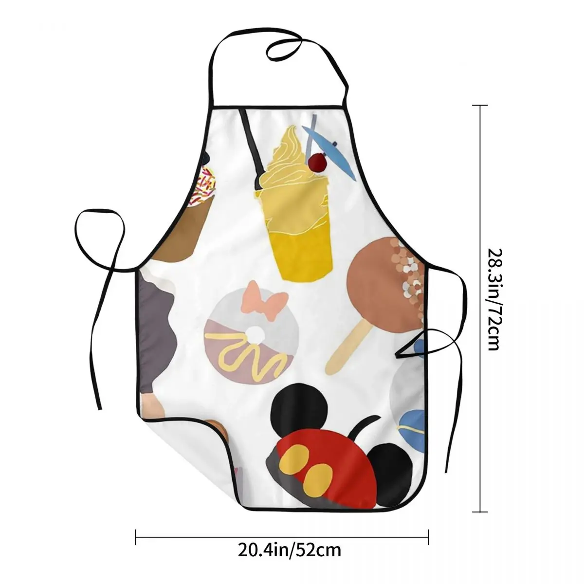 A Magical Snack Aprons Chef Cooking Baking Tablier Sleeveless Bib Kitchen Cleaning Pinafore for Women Men Painting