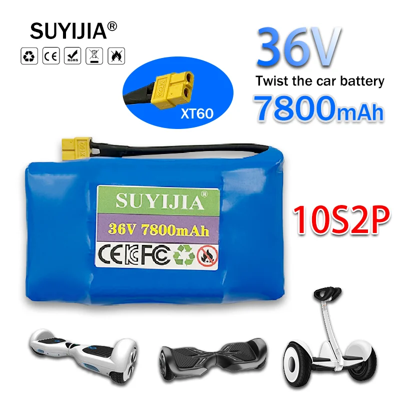 

Original 18650 10S2P 36V7800mAh lithium-ion battery can be used to balance bicycle electric unicycle hoverboard CE certification
