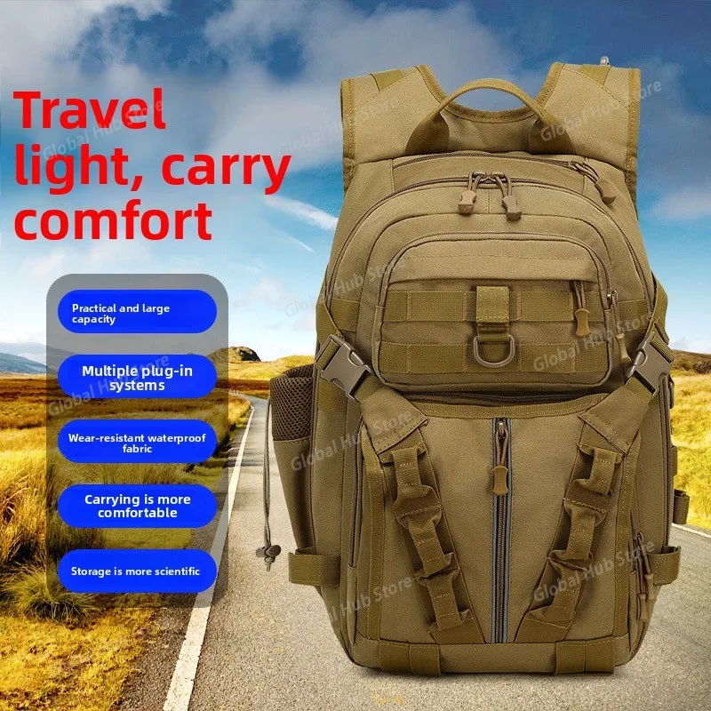 

Большая вместительная дорожная сумка для походов на открытом воздухе, тактический рюкзак с несколькими отделениями, многофункциональный мужской рюкзак для рыбалки