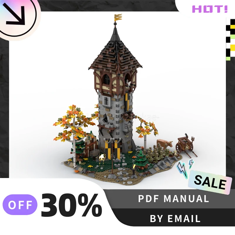 

[2752PCS] Customized MOC Medieval Message Tower Creative Building Blocks Set STEM Educational Toys Construction Model Kit Gifts