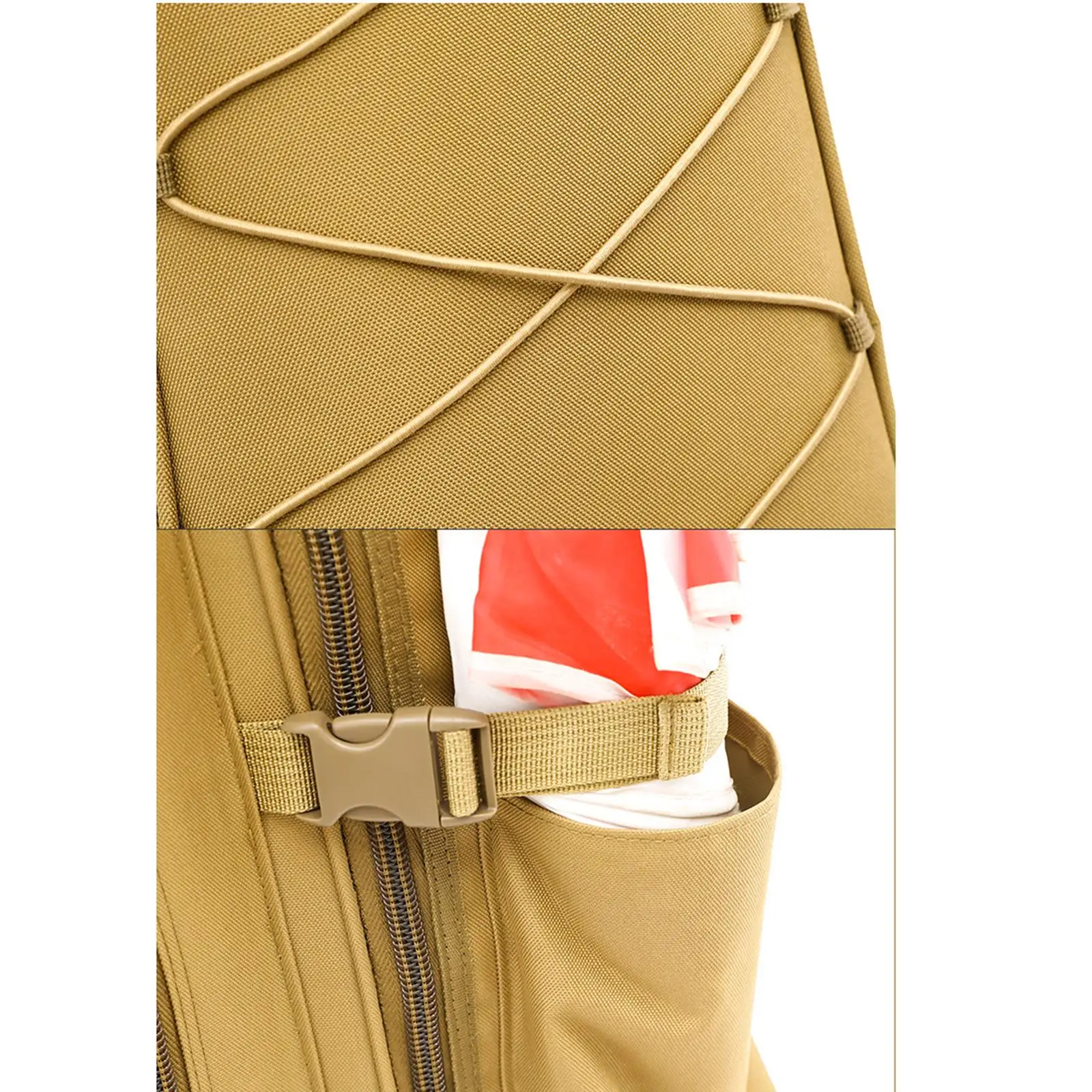 Dry and Wet Separation Compartment Long Fin Mesh Bag Storage Waterproof Backpack for Diving Outdoor Travel