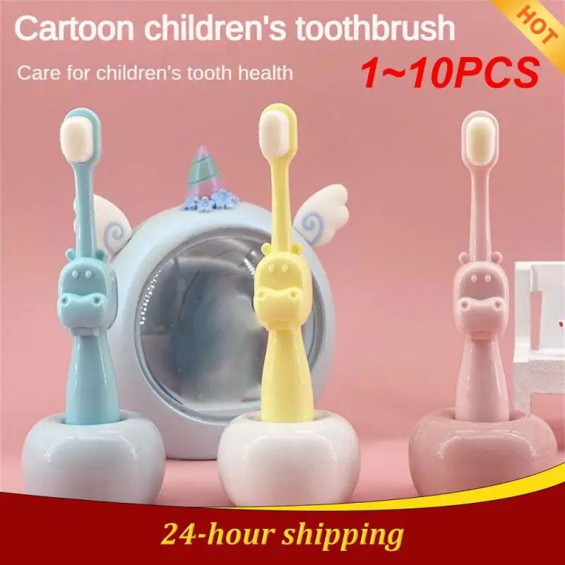 

1~10PCS Childrens Toothbrush High-quality Materials Suitable For Children Cute Cartoon Gentle And Effective Soft Bristles