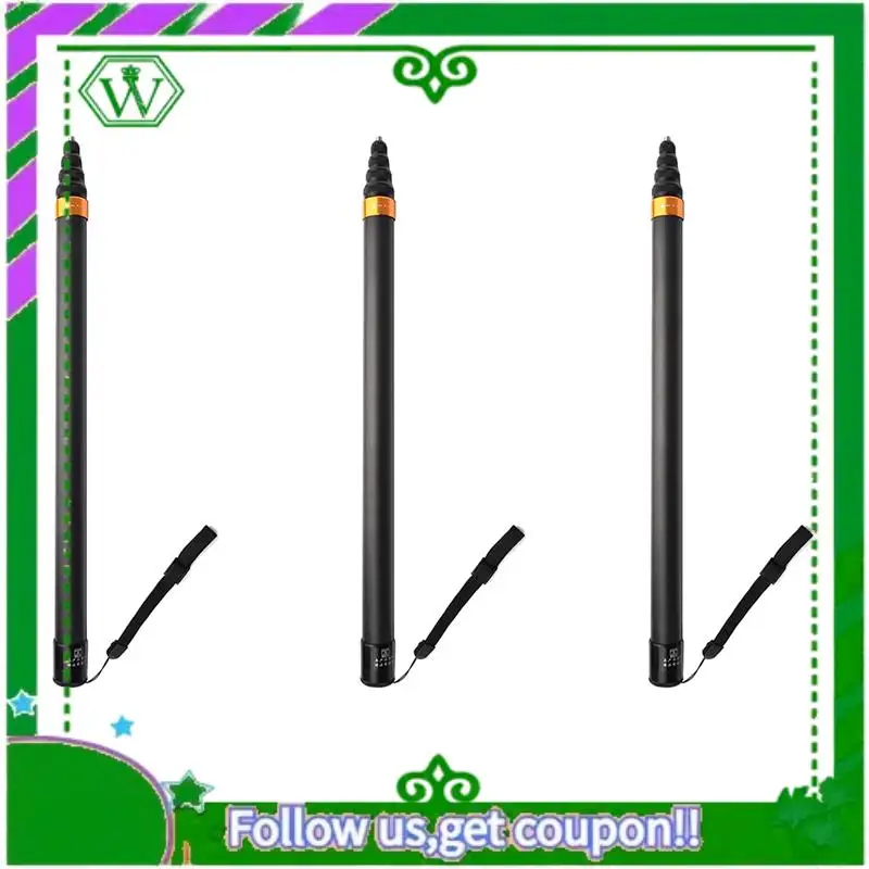 ABIK-3X Carbon Fiber Invisible Extendable Edition Selfie Stick For ONE X2 / ONE / ONE R Action Camera Accessories