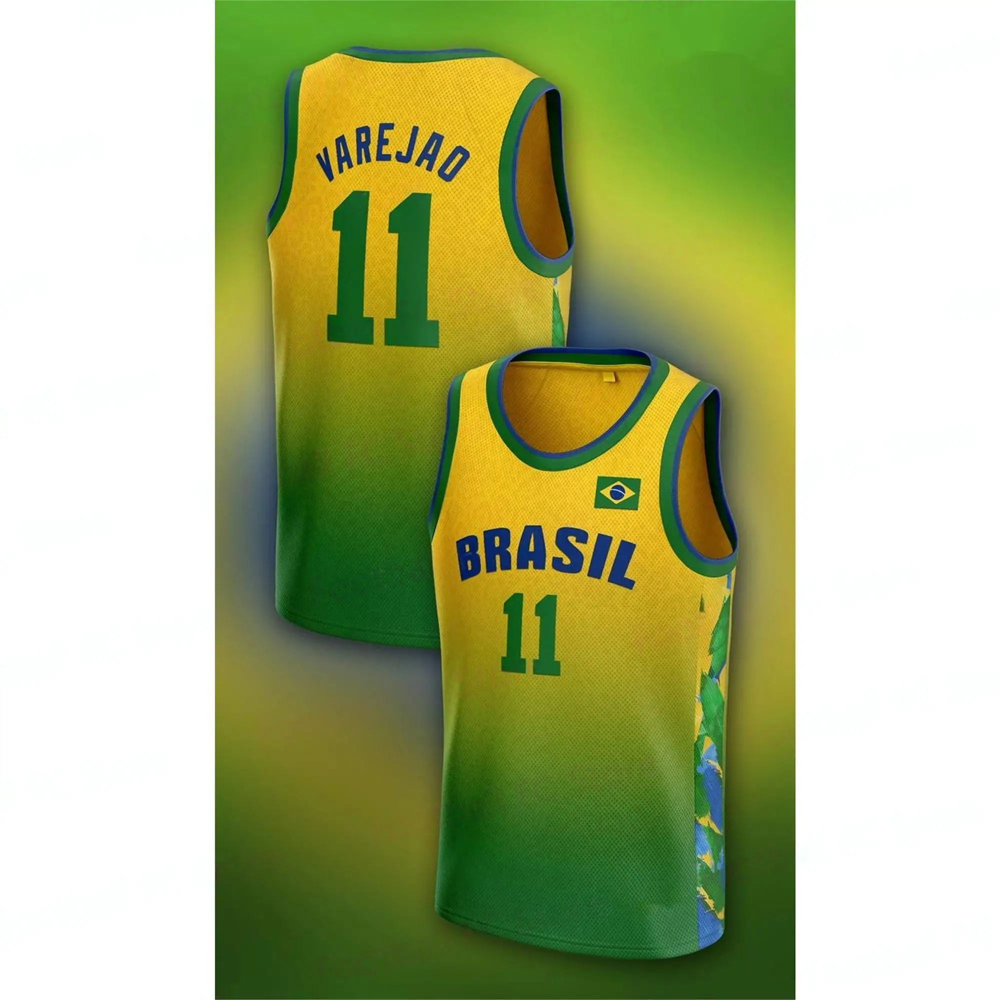 Children\'s basketball special edition vest Brazilian special edition T-shirt gym training uniform children\'s training vest new