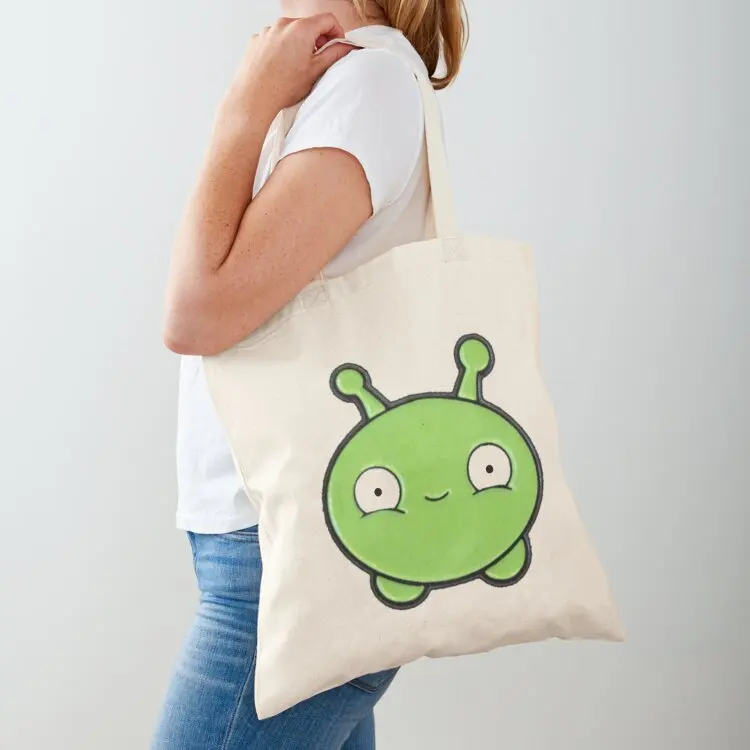 

Final Space Moon cake t shirt Tote Bag shopping trolley bag canvas tote Large bags for women eco pack