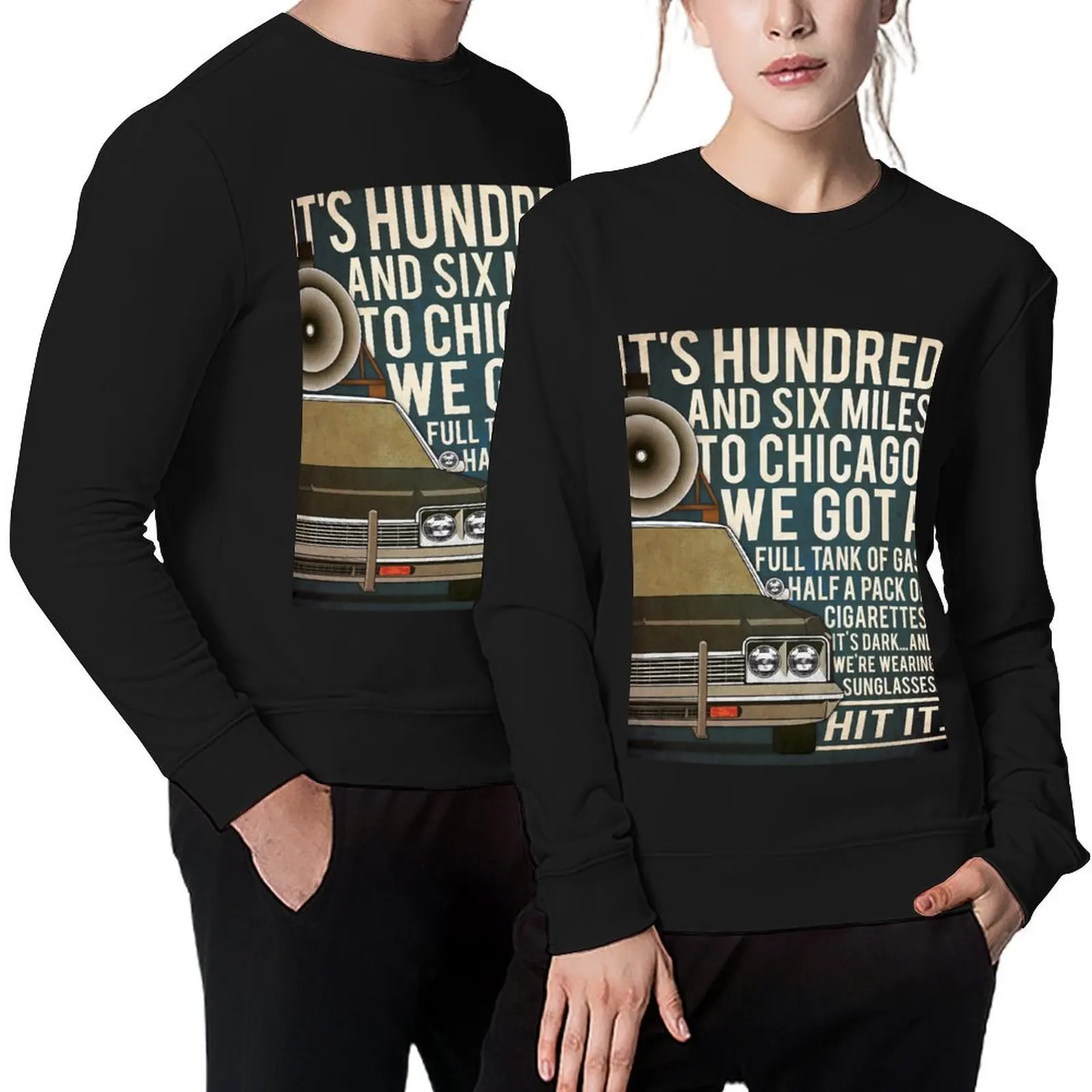 

Blues Brothers Pullover anime clothing winter clothes mens clothing korean style clothes autumn sweatshirt