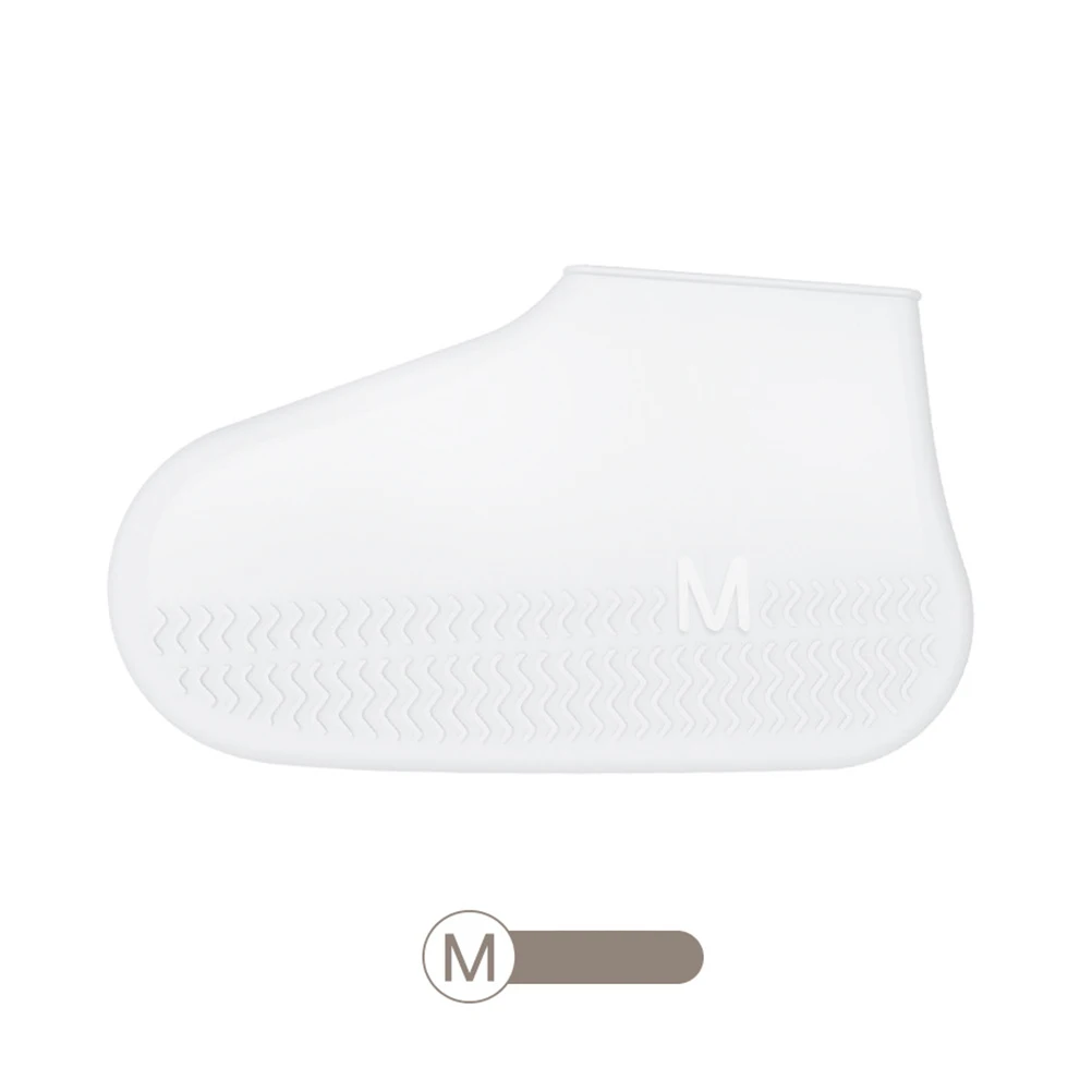 

3 Pairs Recyclable Anti-slip Silicone Shoe Cover Black Boots Shoes Covers Protectors Rainy Day