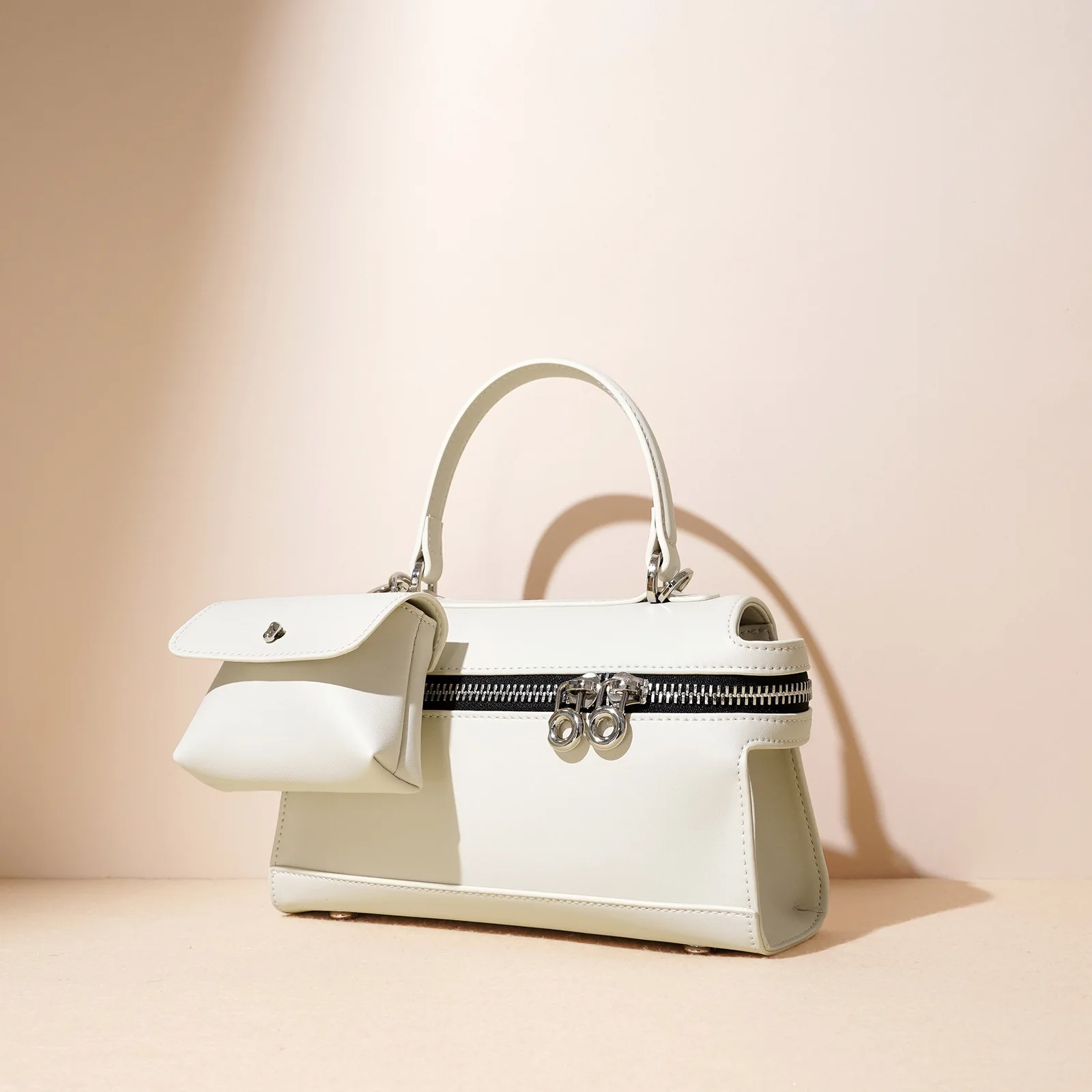 New briefcase, niche design ladies' bag, exquisite and small handbag, versatile casual bag, single-shoulder crossbody bag