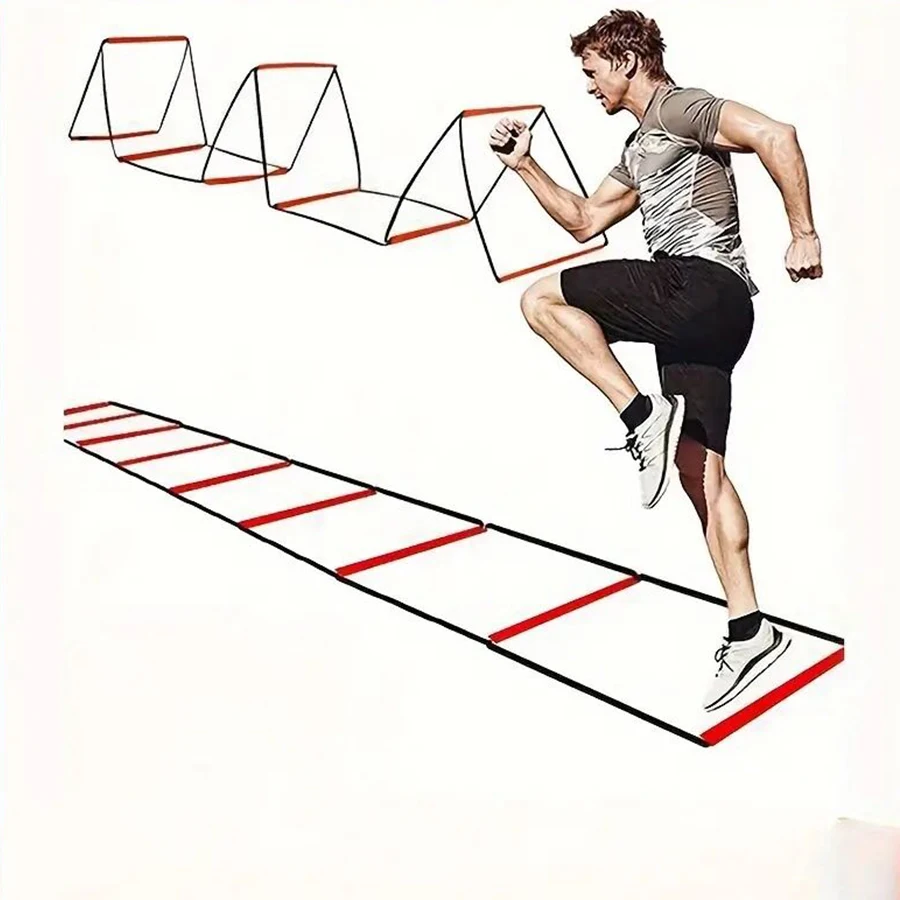6/8/10/12-Grid Multi-Purpose Agility Ladder - Soft, durable, portable training equipment for fitness, speed and agility training