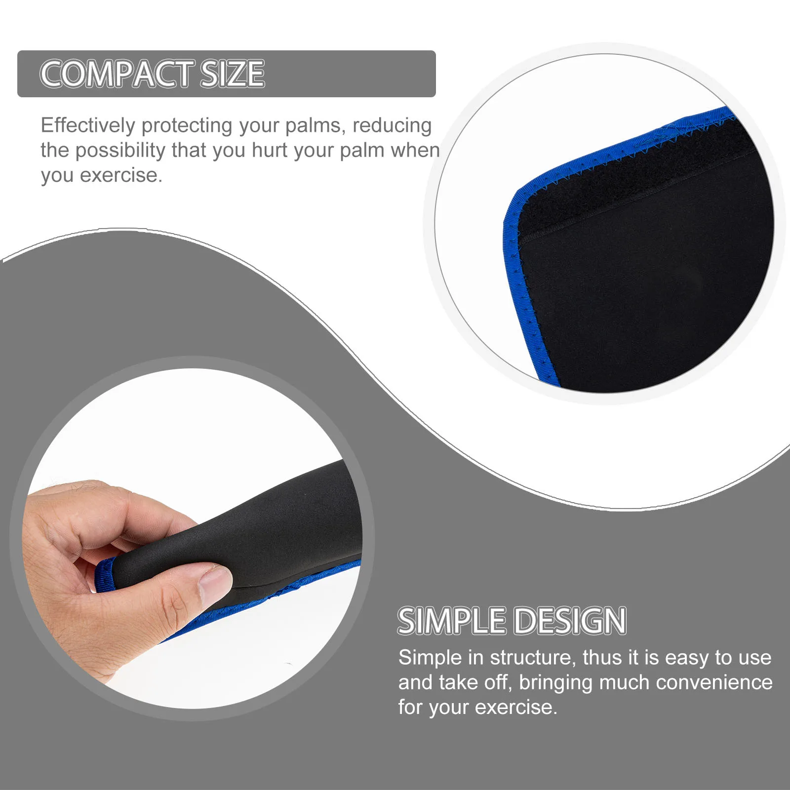 

2Pcs Neoprene Grip Pads Lifting Grips for Weightlifting Breathable Comfortable Exercise Palm Pads Comfortable Lifting Grips