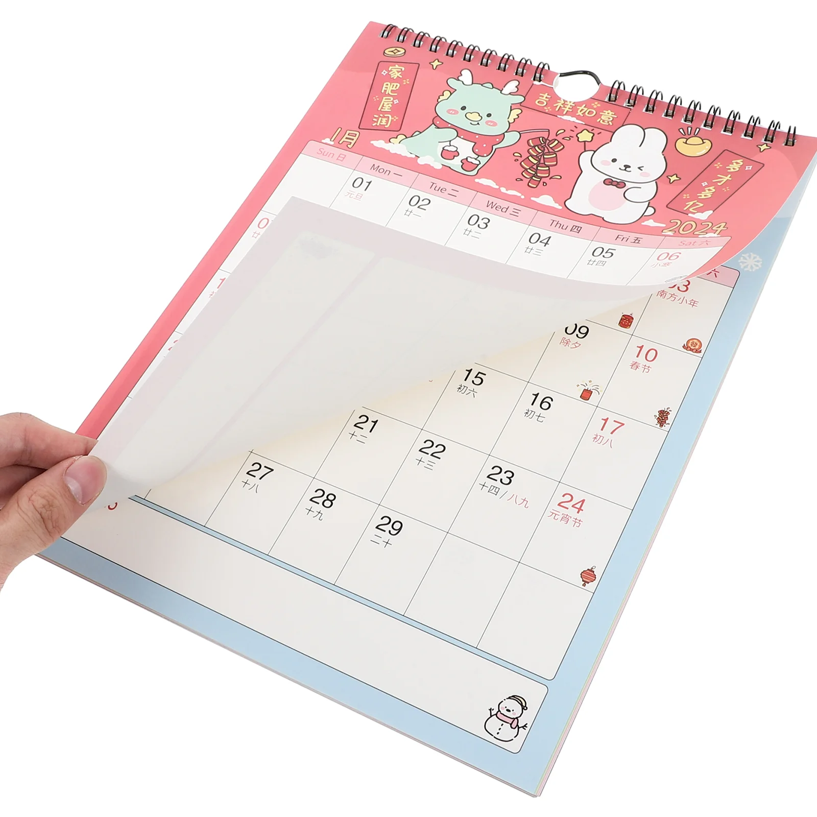 1 Set of Countdown Calendar 2024 Wall Calendar Monthly Calendar Wall Hanging Calendar for Home