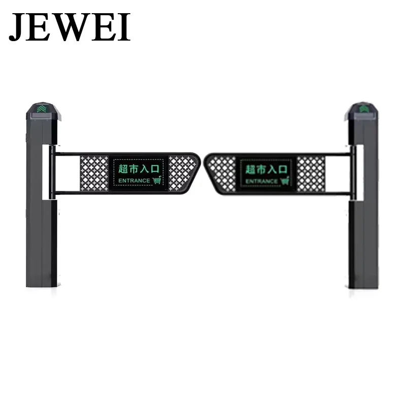 Automatic Intelligent Facial Recognition Swing Barrier Gate Supermarket Entry and Exit Turnstile
