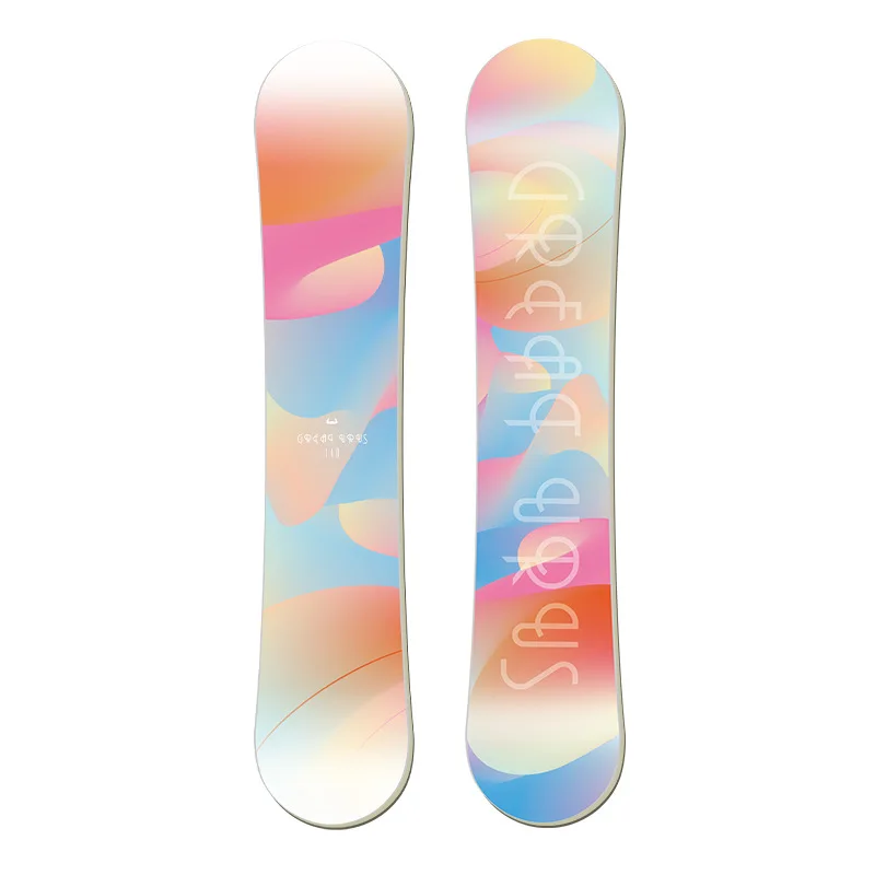 

All-round board, unisex flat flower engraved powder snow park snowboard