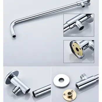 壁掛式不銹鋼淋浴噴頭延長臂雨淋式延長管淋浴座椅基本浴室配件 10 最佳銷售 淋浴臂 - №7