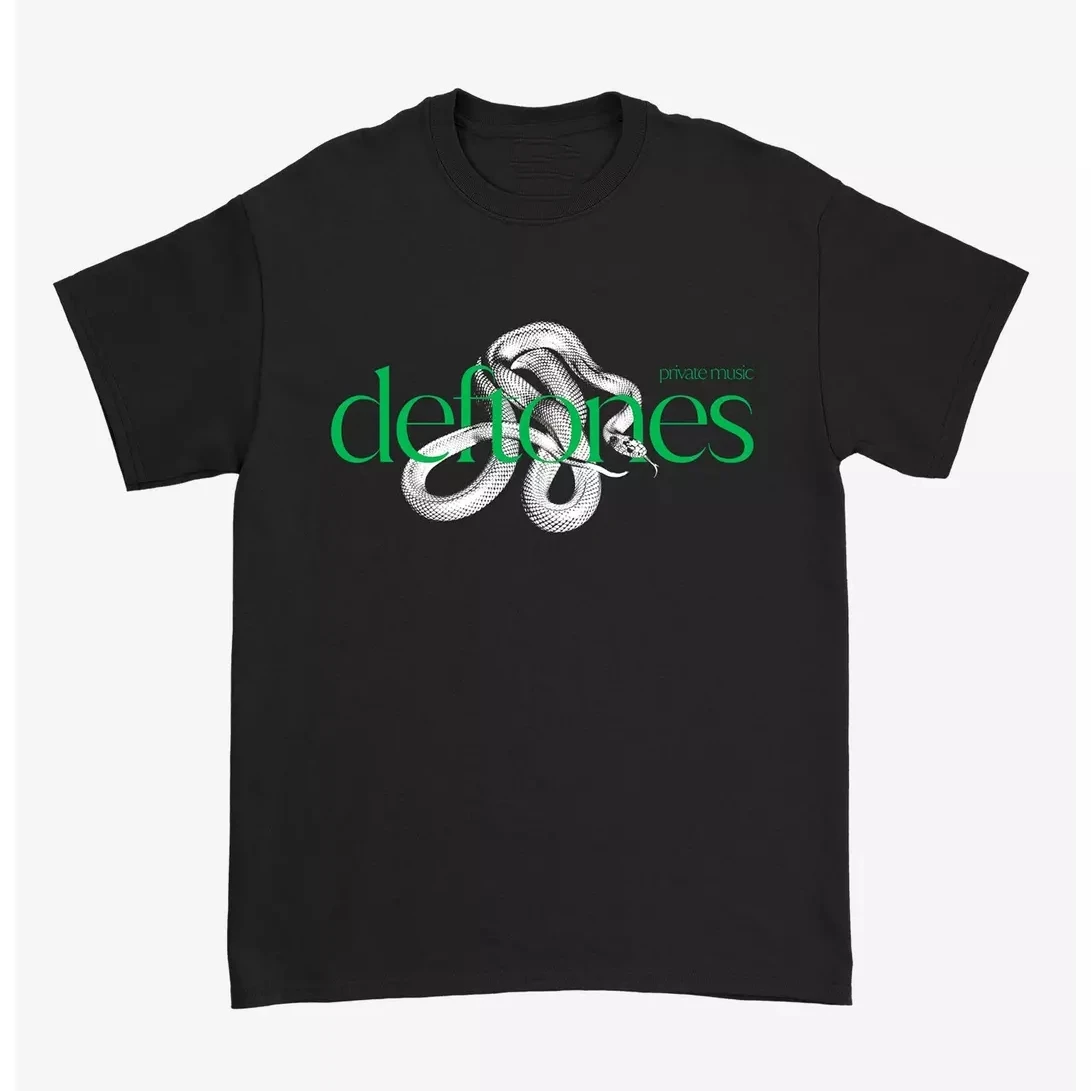 Private Music Snake Deftones Band T-Shirt Baumwolle Grafik-T-Shirt Herren Damen Sommer Streetwear