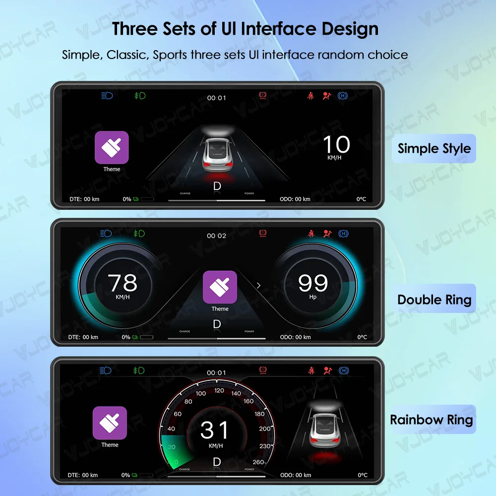 Nuovo CarPlay opzionale Android Auto Front Camera 6.86 pollici Instrument Cluster Model Y Model 3 HUD Display per accessori Tesla