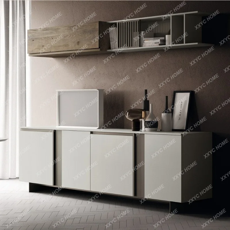 LXPiano paint dining side cabinet modern simple tea storage fashion entrance cabinet