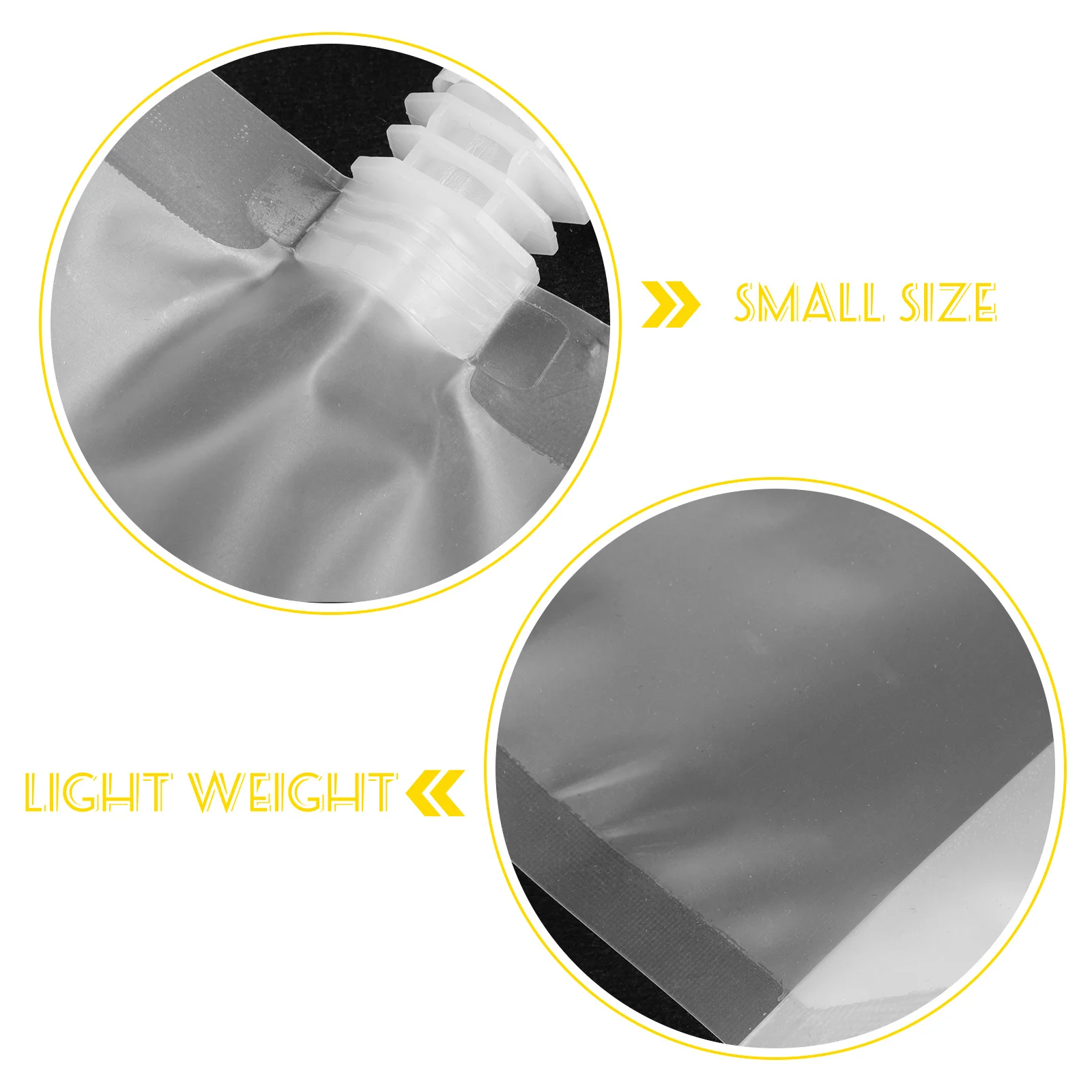 

1 set 1 Set Refillable Beverage Flasks Clear Portable Drink Pouches For Juice Liquor Water Wine Travel Outdoor Camping Picnic