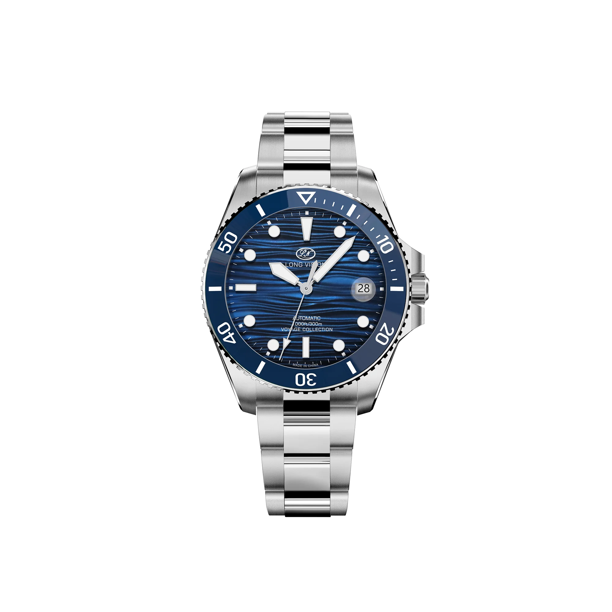 Long Vision Swiss SW200 Automatic Mechanical Diver Watch for Men 316L Steel Luminous Luxury Dress Wristwatch YH018C YH019C