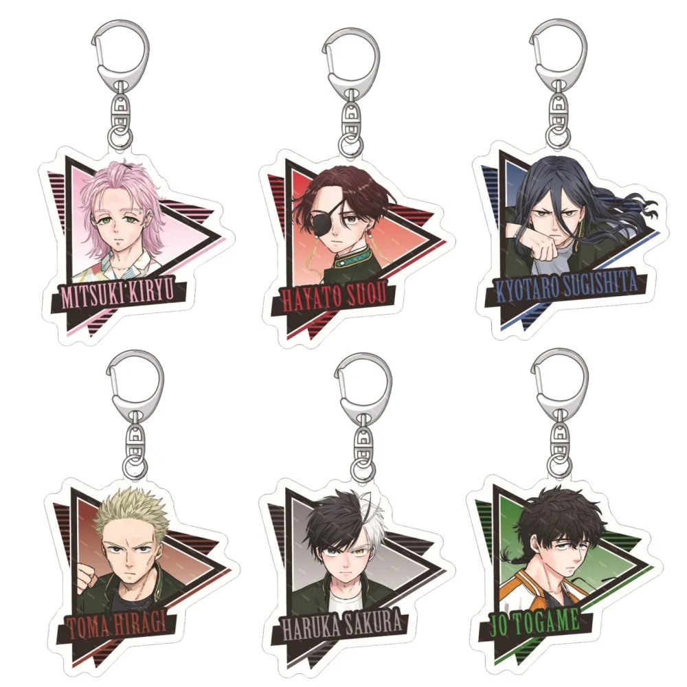 Popular Animation Windproof Boy Sakura-haruka Yui Akihisugi Ketaro Umegong Animation Surrounding Acrylic Keychain Standing Gifts