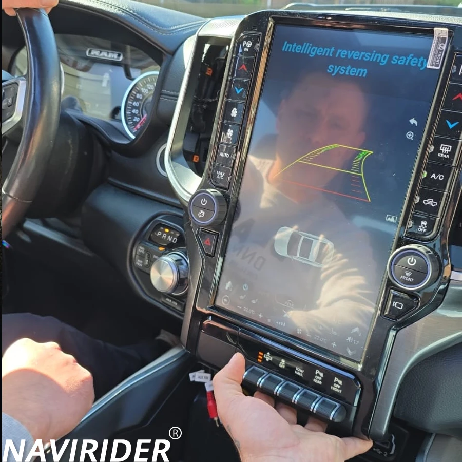 

For Dodge Ram 2019 - 2023 Stereo Navigation Android Media Video Player Big Qled Screen 4G Head Uint Auto Radio Wireless Carplay