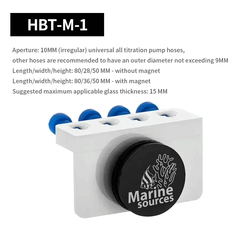 Marine Strong Magnetic Suction Plate Titration Pump Titration Hose Holder 4-Head Bracket