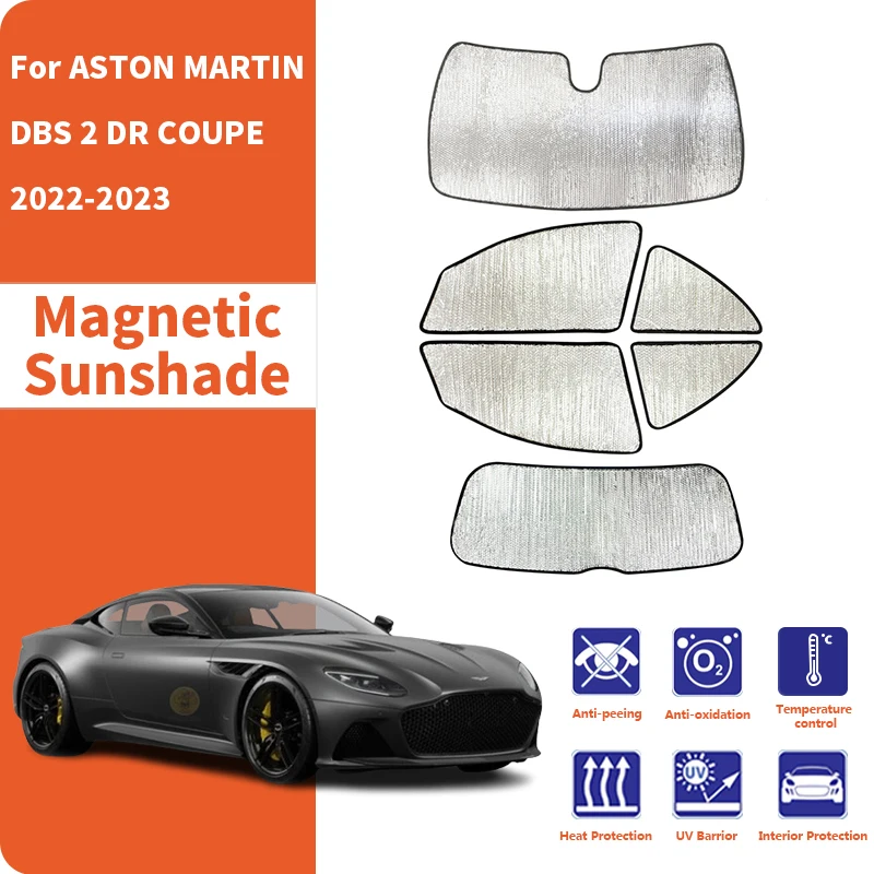 Custom Car Window Sunshade Anti-UV Car Sun Window Visors Sunshade Covers Accessories For ASTON MARTIN DBS 2 DR COUPE 2022-2023
