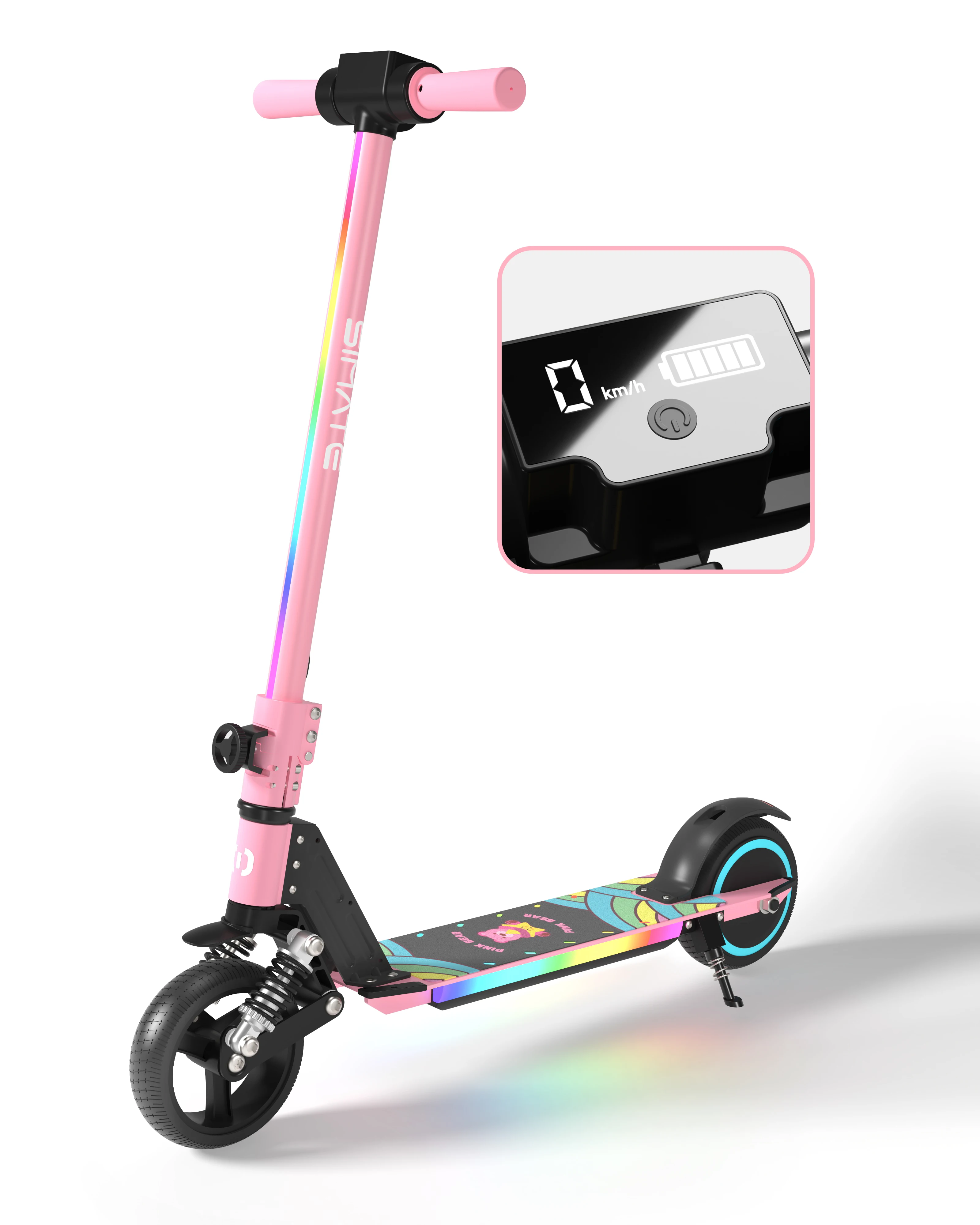 Foldable E Electric Scooters for Kids 130W 6.5 Inch 2 Wheels