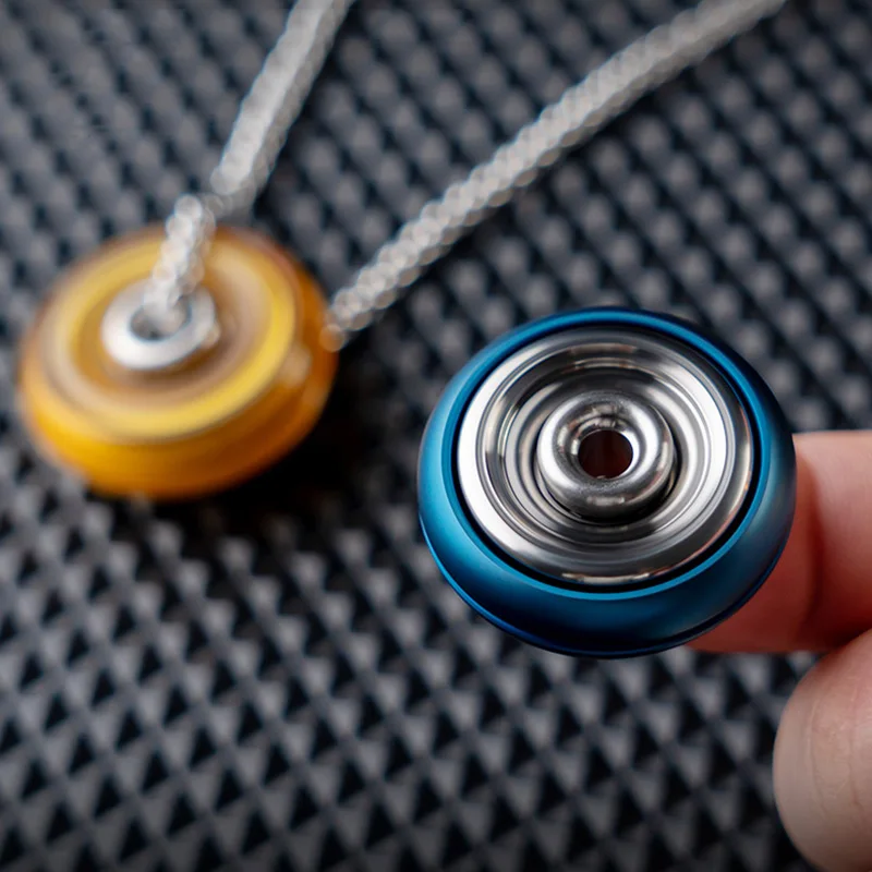 Donut EDC Mini Fidget Gyro Metal Fashion Knife Pendant Necklace Pendant ADHD Tool Adult Relieve Relaxation Fidget Spinner Toys
