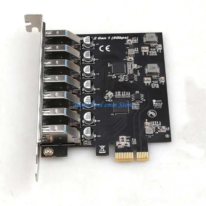 H37F PCIe USB Card 7 Speed Data Transfer Aluminum Heat Dissipation Design