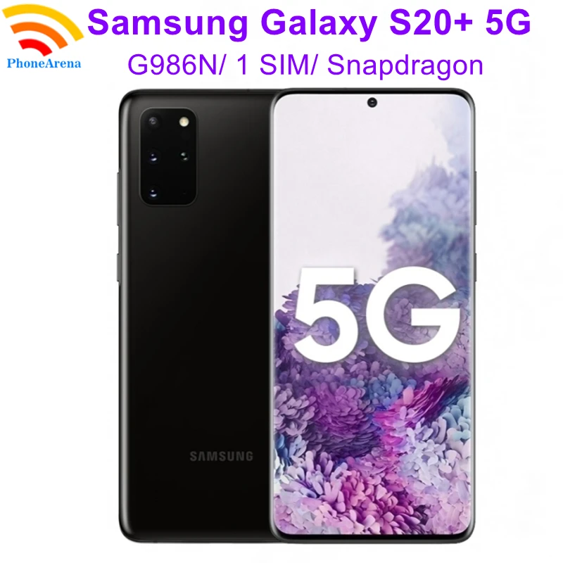 Samsung Galaxy S20 Plus S20 + 5G G986N 12GB RAM 256GB ROM 6,7 "NFC Snapdragon Octa Core Original desbloqueado teléfono celular Android