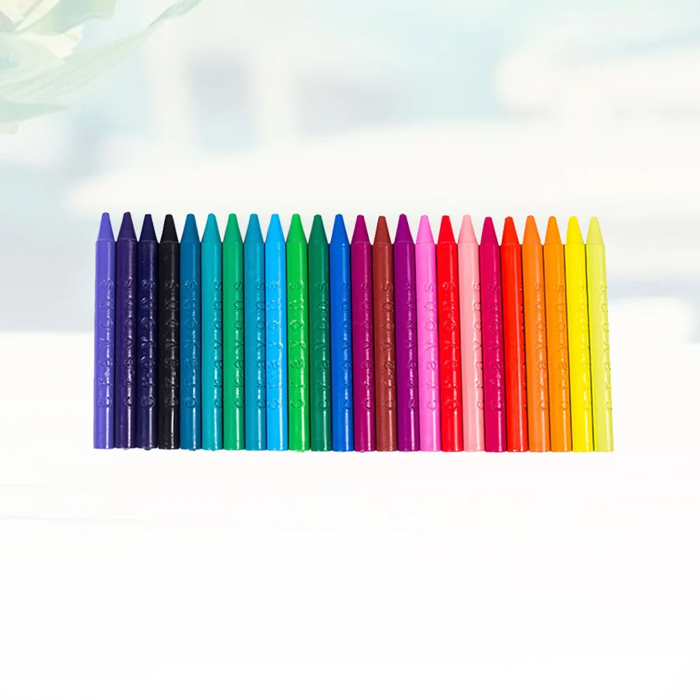 1 confezione da 24 pastelli colorati per bambini, sicuri, non tossici, multicolori, penne da disegno, classe d'arte, forniture per feste scolastiche, pastelli colorati