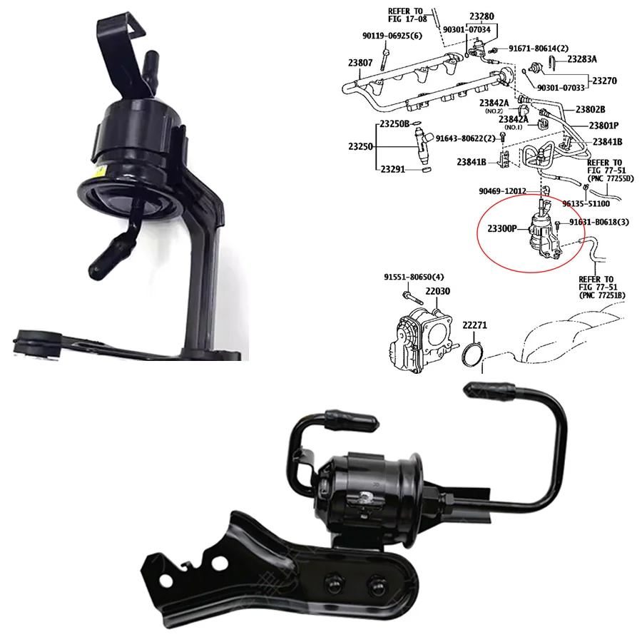 

Топливный фильтр Wooeight в сборе для Toyota Land Cruiser LC120 LC150 2,7/4,0 л 3,5 л 2015-2020