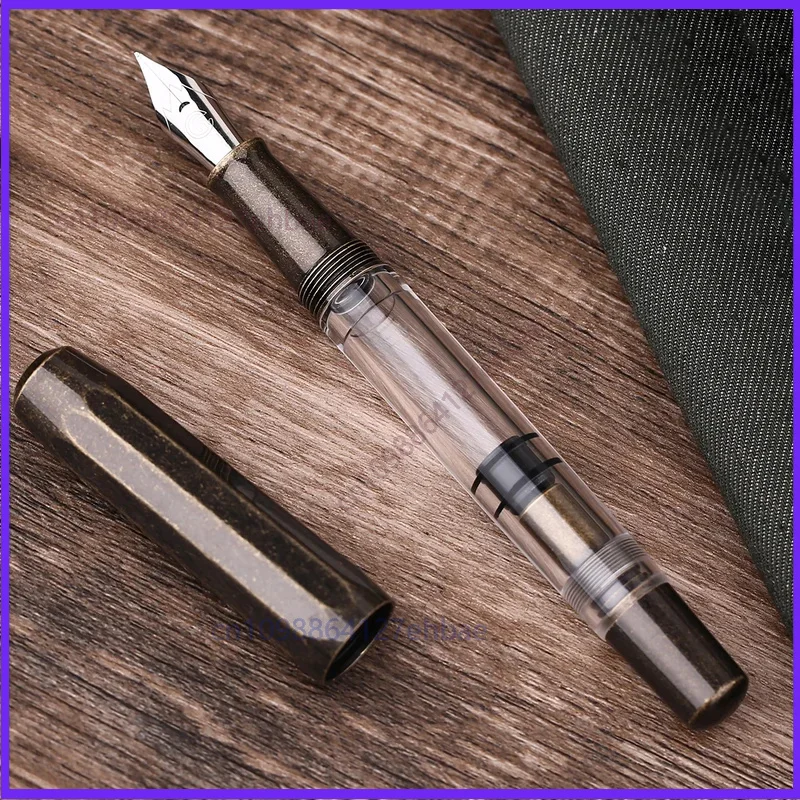 stylo-plume-vintage-pour-majohn-t1-en-metal-laiton-et-acrylique-avec-piston-pointe-ef-f-m-038-05-07mm-grande-capacite-pour-bureau-et-usage-commercial