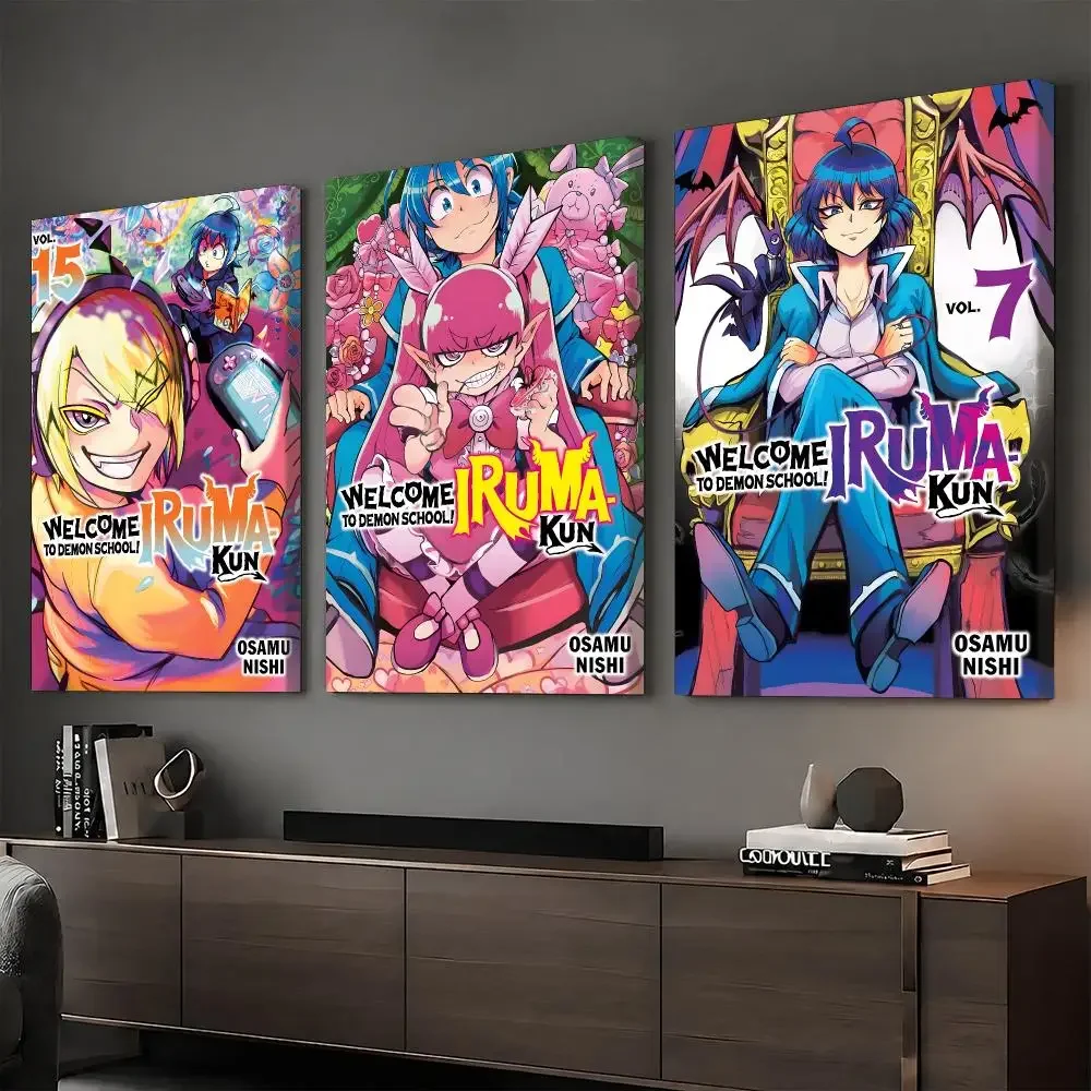 Anime Welcome To Demon School Iruma-kun Painting Calligraphy HD Canvas Print Poster Wall Art Optional Frame Modern Hallway Decor