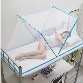 Fly Netting For Bed Folding Bed Net Covers Mesh Tent Bed Canopy Portable Breathable Cottage For Bedroom And Outdoor Trip