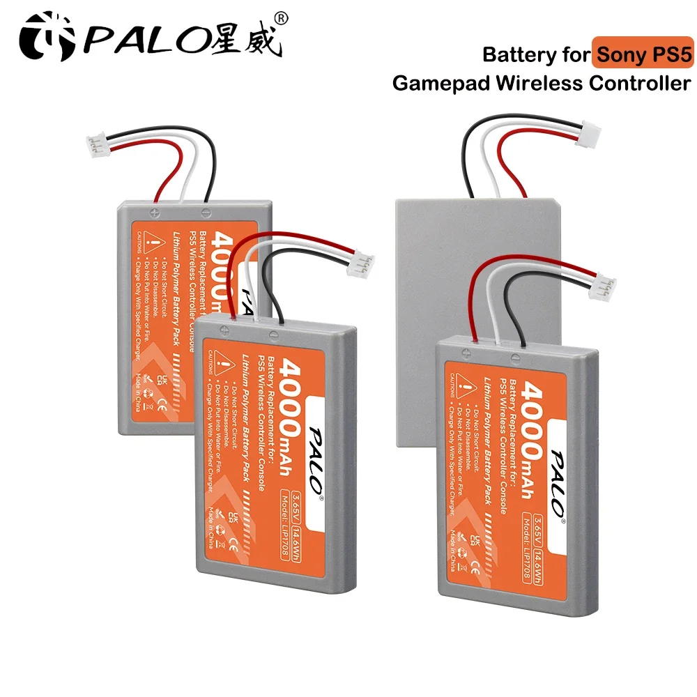 

4000mAh PS5 Controller Replacement Battery for Sony LIP1708 Playstation 5 DualSense Game Wireless Controller CFI-ZCT1J CFI-ZCT1W