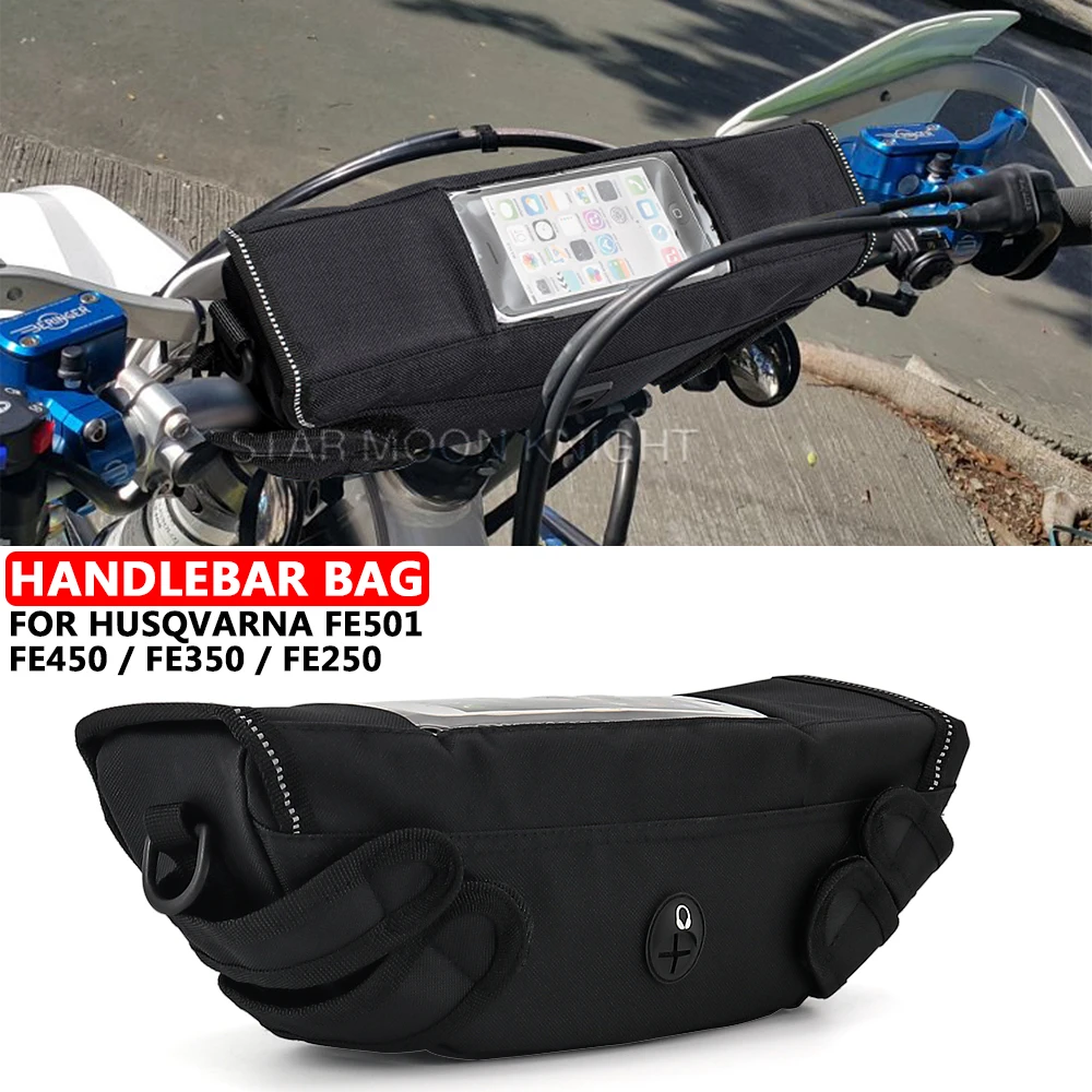 

Motorcycle Accessories Waterproof Bag Storage Handlebar bag Travel Tool bag For Husqvarna FE501 FE450 FE350 FE250 FE 501 450 350