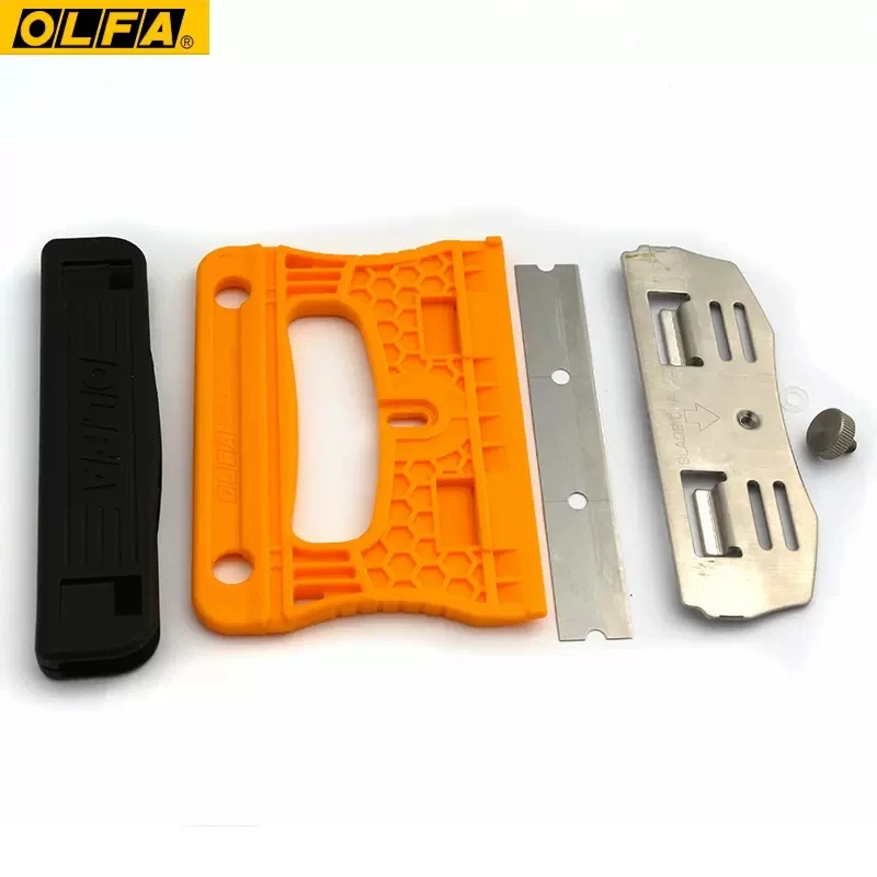 OLFA GSR-1 practical portable glass scraper stainless steel blade to remove adhesive on the surface of 3B glass tiles