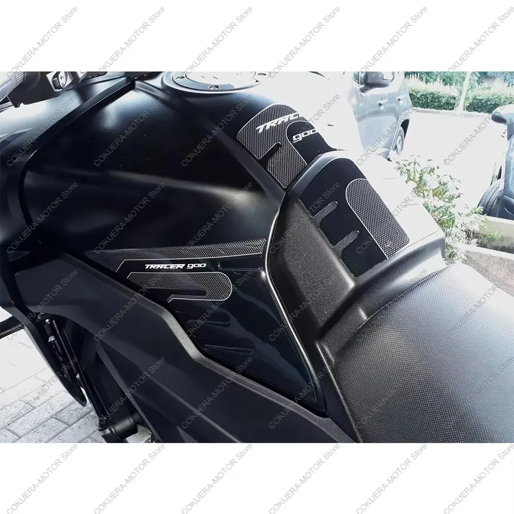 For YAMAHA Tracer 900 2018-2020 Motorcycle Tank Pad Anti Scratch Protective Sticker 3D Epoxy Resin Protective Sticker