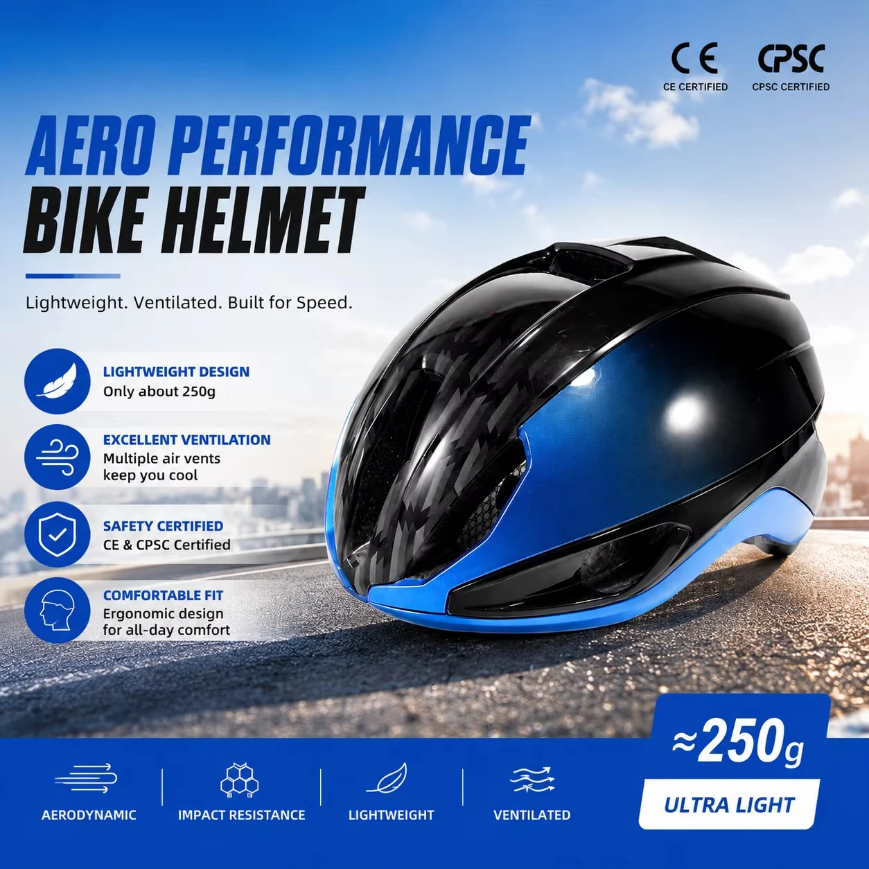 Aero Cycling Helmet with Sunglasses Holder Integrally-molded Road Bike Helmet Men Women Breathable MTB Bicycle Helmet Casco