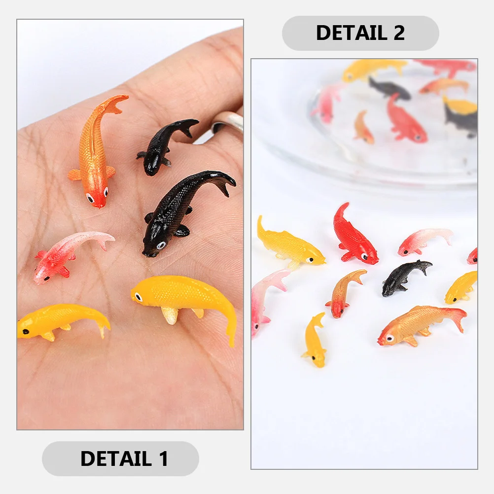 15 قطعة من أسماك سمك الشبوط الاصطناعية الفاخرة ديكور حوض السمك واقعي صغير مزيف للأسماك المزيفة لوازم المناظر الطبيعية ديكور حوض السمك #3