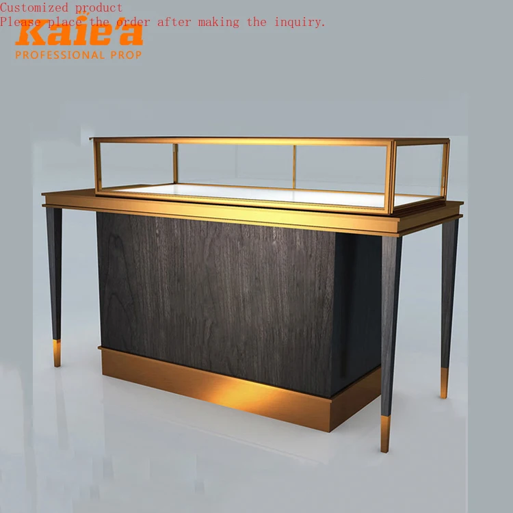 

Luxury Jewellery Store Push Pull Display Showcase Glass Jewelry Display Cabinet for Ring Jewelry Display Case Counter
