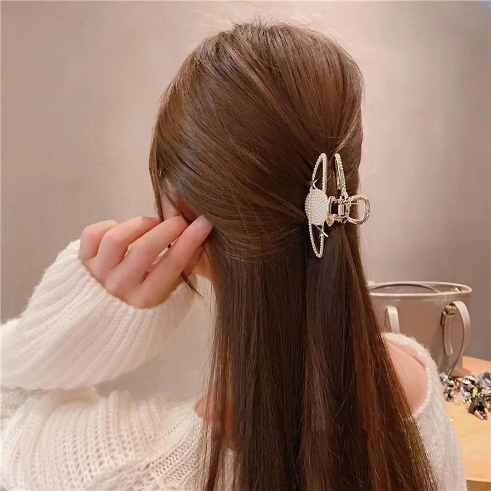 Clip Hair Accessories for Thick Hair Hairpins Girls Korean Style Barrette Women Hair Clip Hair Crab Planet Pearl Claw Clip