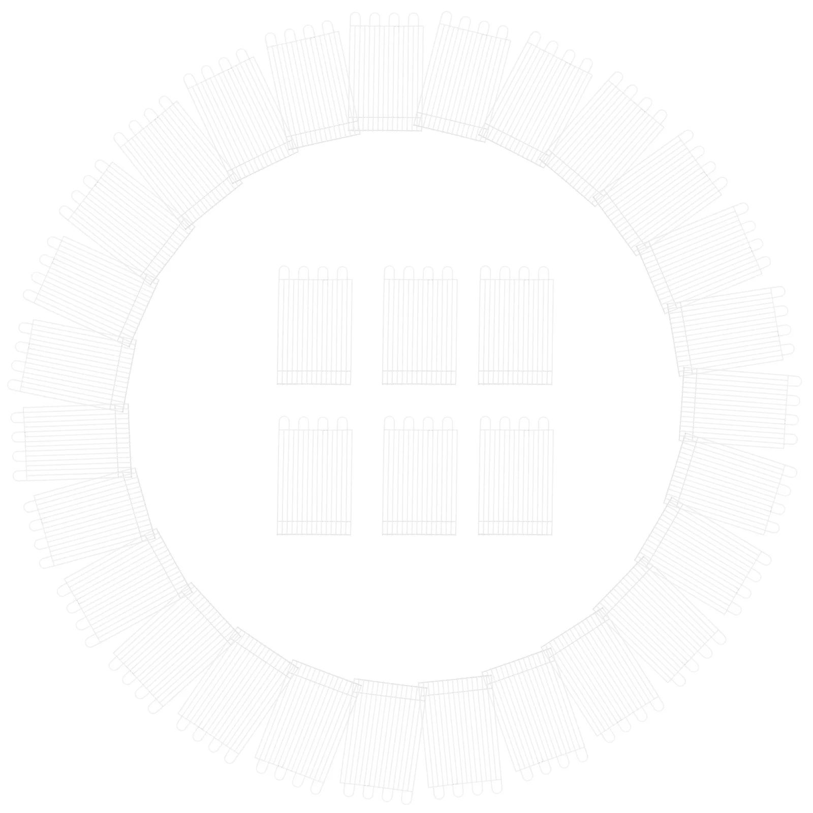 

12Pcs Foldable Metal Hamster Playpen Panels Durable Small Animals Supply Exercise Playground Isolation Hamster Playpen