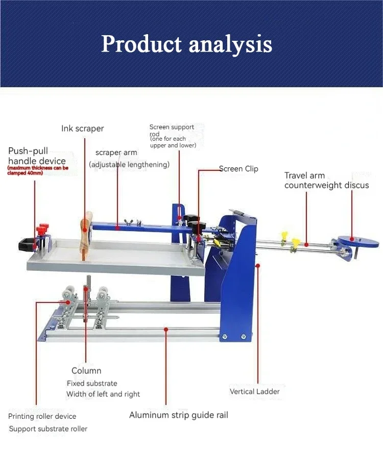 Manual Tube Manual Textile Rotary Screen Printing Machine Plastic Cup