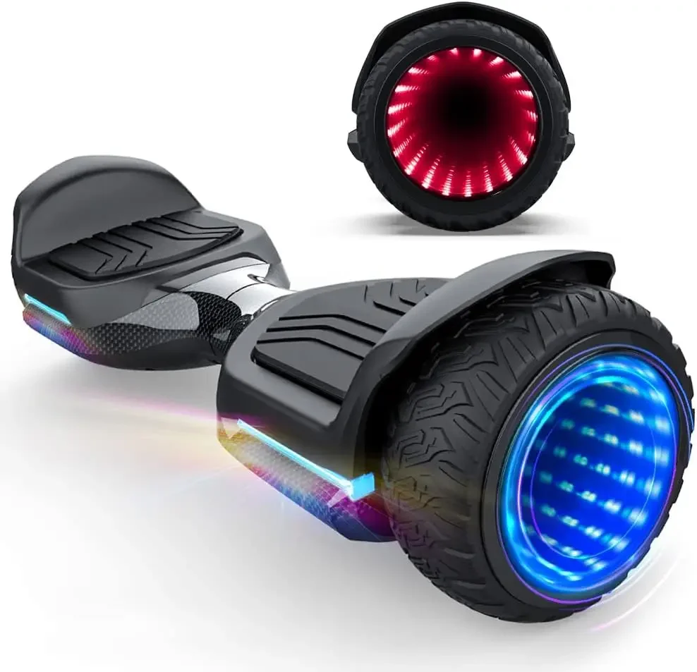 Self Balancing Scooter with Music Speaker App, 6.5 Inch Swift with Flashed Wheel