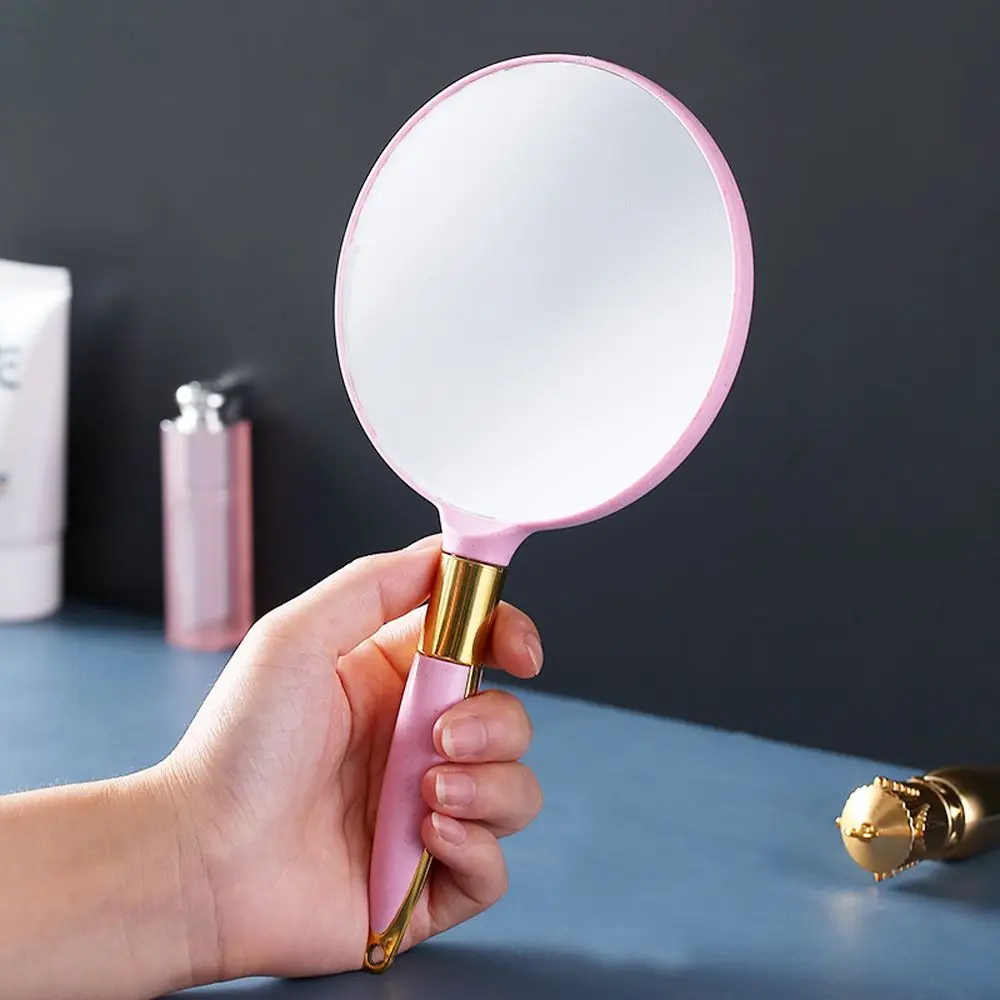 Vintage Polygon ABS Makeup Mirror, Espelho cosmético portátil, Ferramentas do salão, Spa