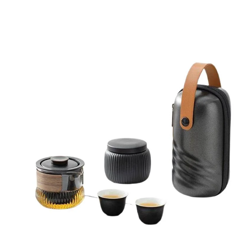 Portable travel set outdoor personal one pot two cups single daily tableware